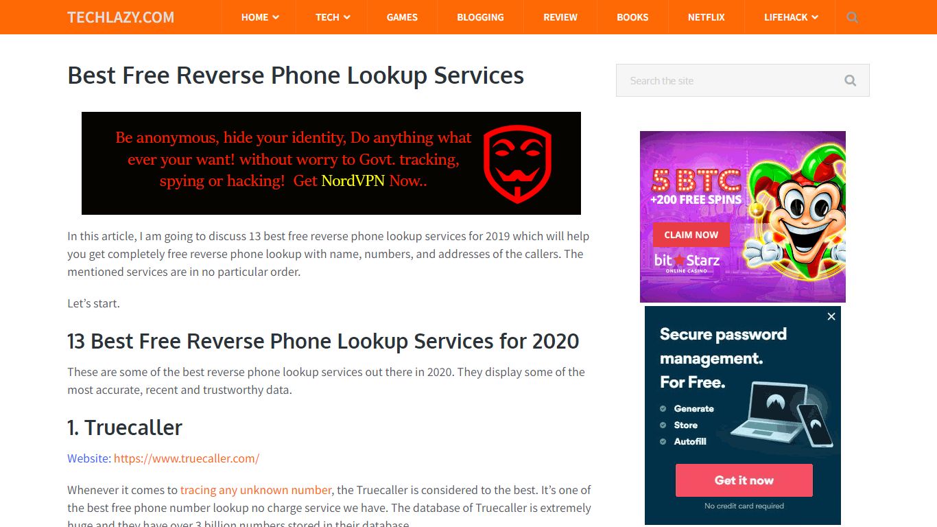 13 Best Free Reverse Phone Lookup Services for 2022 - Techlazy.com